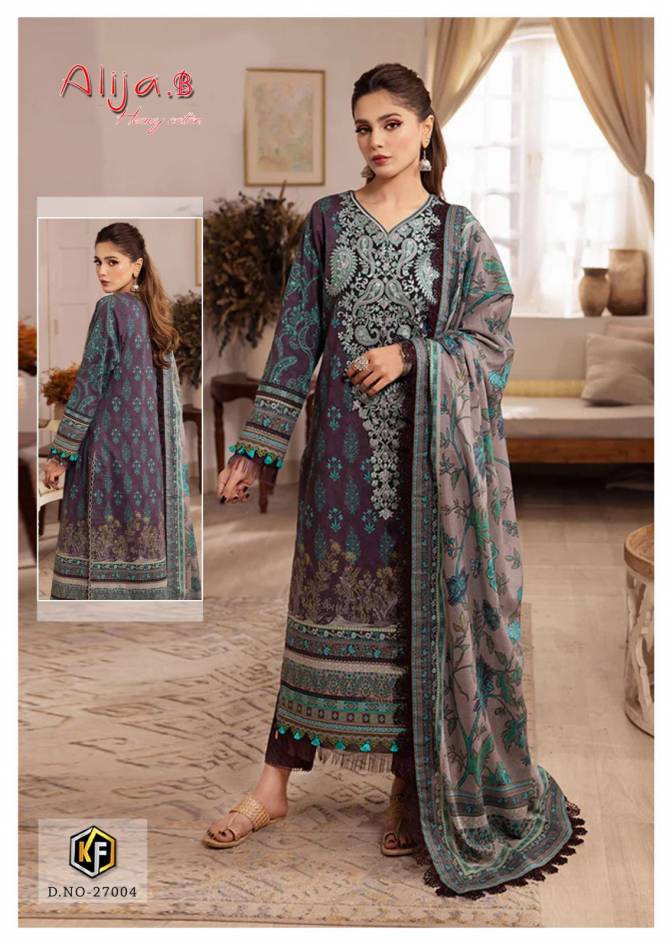 Alija B Vol 27 By Keval Heavy Cotton Luxury Pakistani Dress Material Wholesale Online
